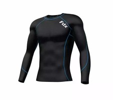 Mens Compression Armour Base Layer Top Long Sleeve Thermal Gym Sports Shirts UK