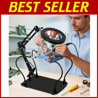 PCB Holder Magnifying Lamp with 10X Magnification