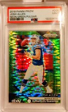 2018 Josh Allen Green Pulsar Rookie Rookie. Josh Allen Pulsar PSA