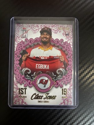 2025 Topps signature class Pink Class Icons Emeka Egbuka 067/250