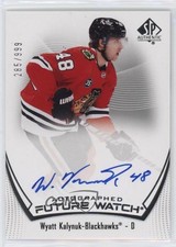 2021-22 SP Authentic Auto Future Watch 285/999 Wyatt Kalynuk #119 Auto 1q2