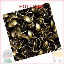 decotacks  500 PCS Heavy Duty Antique Brass Finish Upholstery Tacks, Sofa Nails,