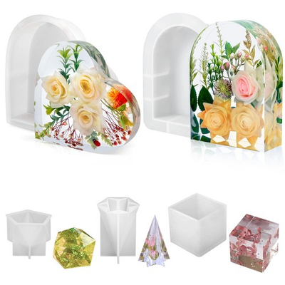 #ad YOILES 2PCS Resin Molds SiliconeEpoxy Resin Casting Craft Mold for Flower $25.19