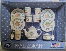 Vintage Pfaltzgraff Children’s Tea Set Dinnerware New In Box