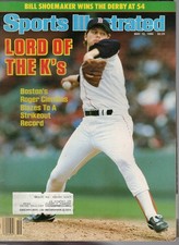 SPORTS ILLUSTRATED 1986 MAY 12 Roger Clemens Boston Red Sox Kentucky Derby