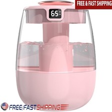 Double Spray Humidifier Digital Display Night Light Quiet Essential Oil Tray New