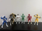 Vintage 1993 MMPR Power Rangers 8” Action Figures And Goldar Lot of 7