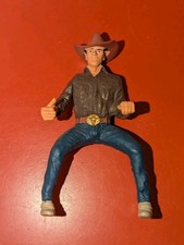 Schleich HORSE RIDER COWBOY Man, Brown Shirt w/Blue Jeans