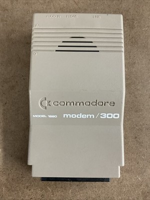 Commodore 64 Modem 300 Model 1660 Vintage W/Box & Paperwork