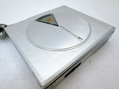 Sharp MD-ST521 MiniDisc Player Silver Tested Working Japan MD
