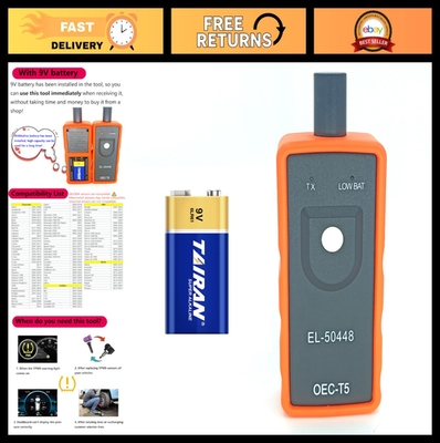 #ad TPMS Relearn Tool for GM Vehicles Tire Pressure Sensor Reset amp; Programming Too $23.39