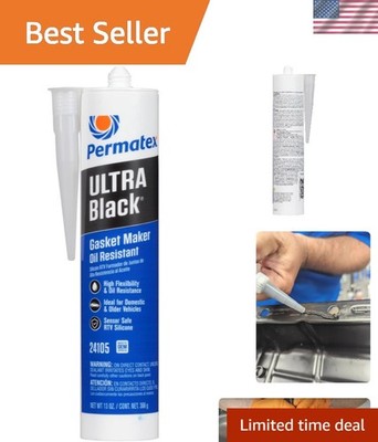 24105 Ultra Black Maximum Oil Resistance RTV Silicone Gasket Maker, 10.6 oz. ...