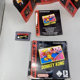 Donkey Kong Game Boy Advance NES classics GBA CIB damaged box 