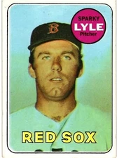 1969 Topps # 311 - SPARKY LYLE - ROOKIE CARD - BOSTON RED SOX - EX++