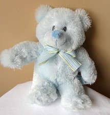 Russ Berrie Blue My First Teddy Bear Plush Baby Boy Toy Lovey Stuffed Animal 16"