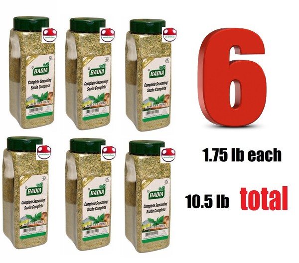 Condimento completo (1,4,6) X 1,75 lb Badia sazon completa especias, PARA CARNES