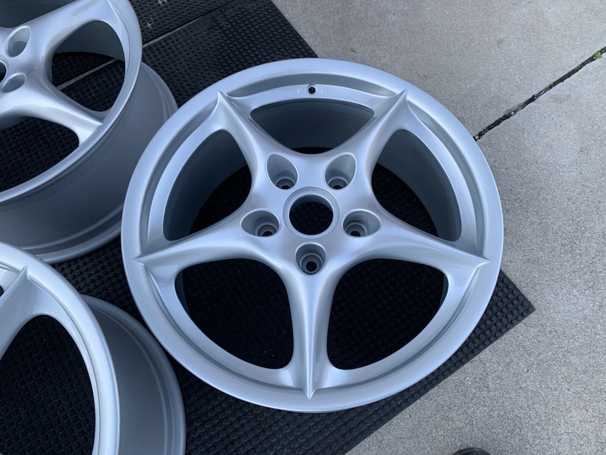 Genuine Porsche by BBS MY02 996 986 8” x 18” 5-Spoke Wheel Hollow