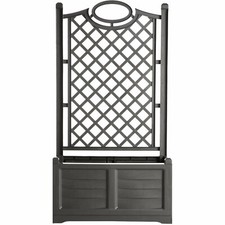 Pannello Grigliato con Fioriera in resina Varie finiture 42,5 x 80 x 150 cm