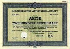 Milkindustrie AG 1940 Wiedeń Austria WIMO Wiedner Mleczarnia Unilever MIAG NÖM