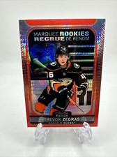 2021-22 Trevor Zegras OPC Platinum Red Prism /199 #203 Marquee Rookies