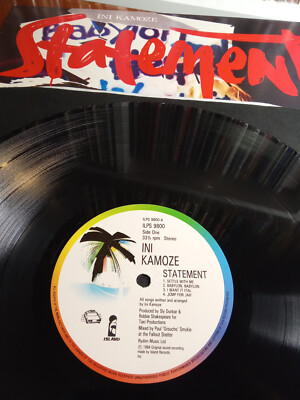 英LP Ini Kamoze Statement ILPS9800  Records /00260 INI KAMOZE - STATEMENT 1985 UK Island Records ILPS 9800 GREAT COPY