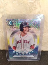 2020 Jarren Duran Bowman Chrome Dawn of Glory Mojo Refractor #DG-5 Red Sox.