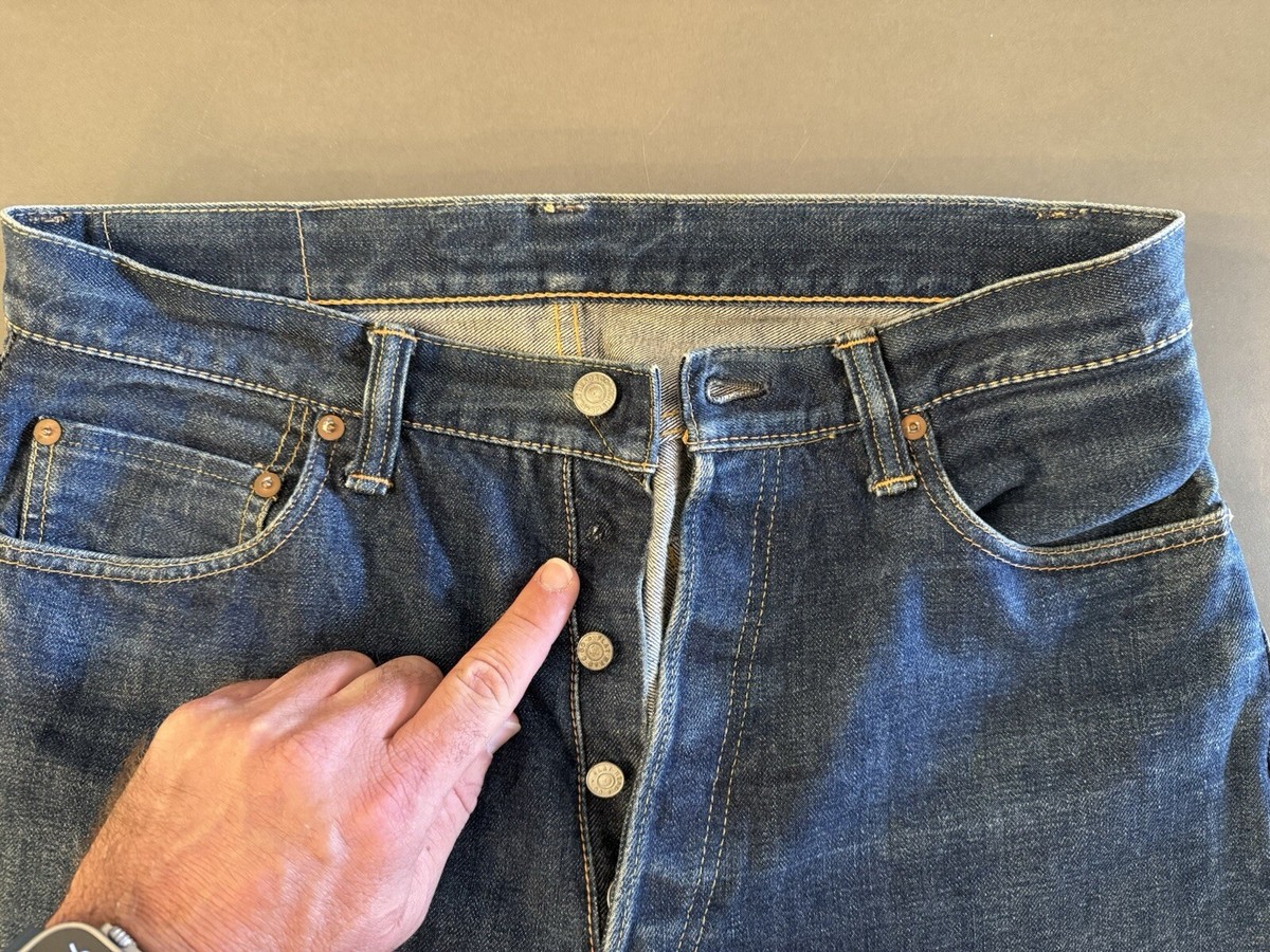 THE FLAT HEAD 1005XX 32X34 JEANS JAPAN SELVEDGE REPRO RARE LEVIS