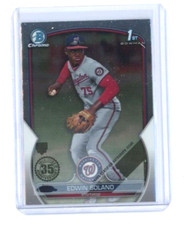 2023 Bowman Chrome 1st Edwin Solano Error Card 1/1? BCP-169 Nationals  Look  !!