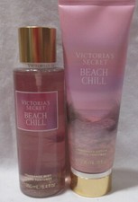 Victoria's Secret Fragrance Mist  Lotion Set Lot of 2 BEACH CHILL pear water
