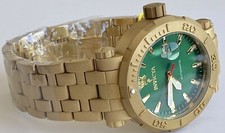 48mm Auto SANDBLASTED Goldtone Bracelet LE 0083/1000 SEA BASE Invicta Watch