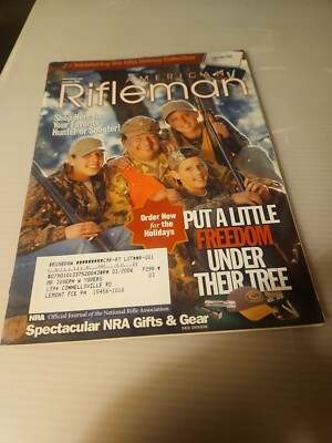 Vintage 2004 December, American Rifleman Magazine, Spectacular NRA Gifts/Gear