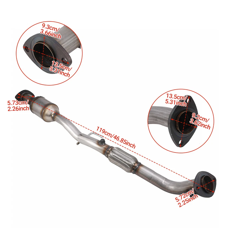 Flex Pipe Catalytic Converter For Toyota Camry 2.4L L4 2002 2003 2004 2005 2006 - Image 2 of 4