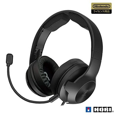 [Nintendo Licensed] Hori Gaming Headset w/ Mixer for Nintendo Switch Black