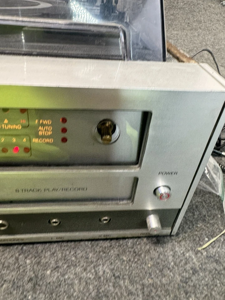 Rare VTG Sears Record/Cassette/8 Track/Am/Fm Player Model 132.91861900 Fast Ship - Image 4 of 4