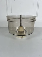 VTG General Electric Food Processor Replacement Work Bowl 7" D5FP1 Amber W/Stem