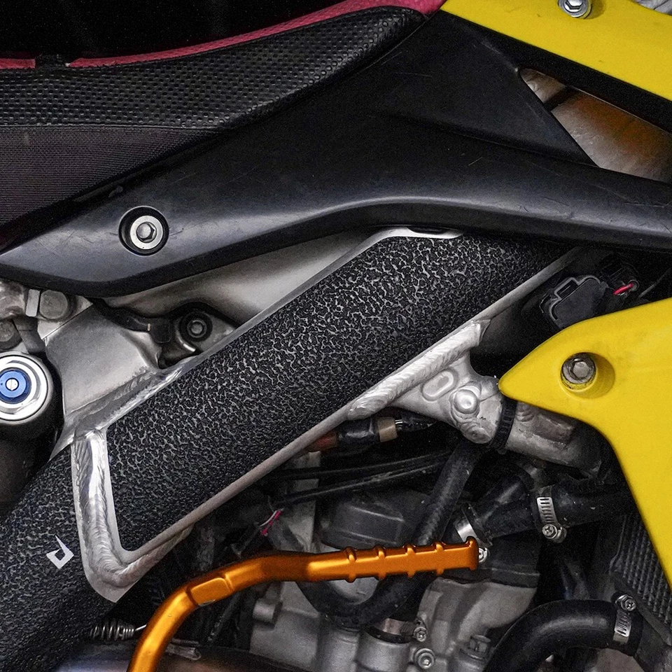 Black Upper Frame Guards For 2010-2018 Suzuki RMZ250 Grip Tape Protector RMZ 250 - Image 2 of 4