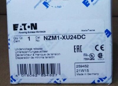 Eaton MOELLER NZM1-XU24DC 1PC New NZM1XU24DC In Box