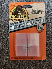 Gorilla Tough  Clear Mounting Tape Squares