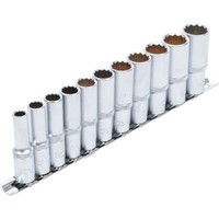 "SteckschlüSsel-EinsäTze, ZwöLfkant, Tief, SW 8 - 19 Mm, Antrieb (3/8\"), 11-Tlg."