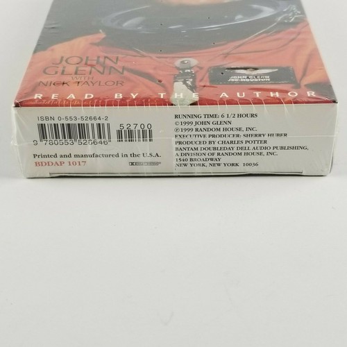 New John Glenn A Memoir Nick Taylor Audio Book 4 Cassettes Sealed Vintage 1999 - Picture 3 of 6
