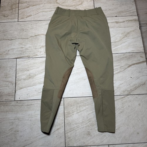 ARIAT Pro Series Green Riding Breeches Equestrian Pro Circuit Pants Size 26L - Picture 2 of 3