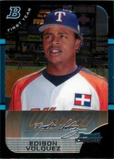 EDISON VOLQUEZ 2005 Bowman Chrome ROOKIE RC #BDP134 Rangers 