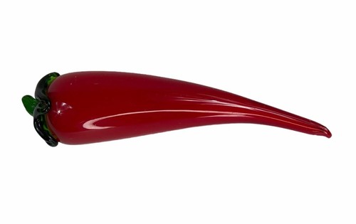 Lot of 3 Blown Art Glass Murano Style Red Apple, Green Apple, Red Carrot Decor - Picture 7 of 17