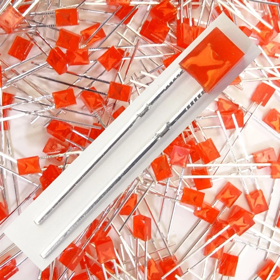 SABENNE-MODELLBAU LED Rechteckig Rot diffus 2x3x4mm 1/10/25/50 Stückzahl wählbar 2x3mm D6/4