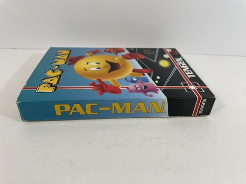 Pac-Man Tengen Grey Cart CIB NES Complete Box Manual +Rare Poster Nintendo NICE - Picture 3 of 16