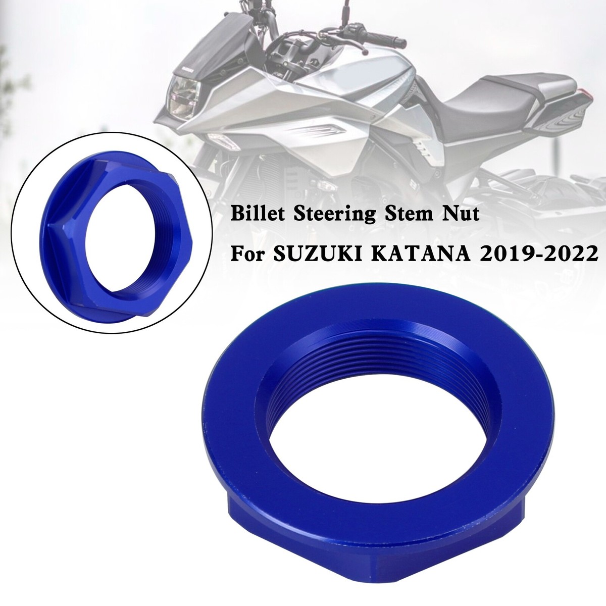 Billet Steering Stem Nut For SUZUKI GSXR 600/750 YZF-R1 ZX6R