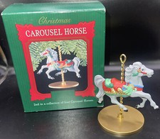 Carousel Horse Holly #2  Collector's Series 1989 Hallmark Christmas Ornament