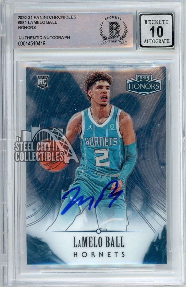 ラメロ·ボール　サインカード　2020-21 NBA ONE AND ONE LaMelo Ball 2020-21 Panini Honors Autograph Rookie Card #581