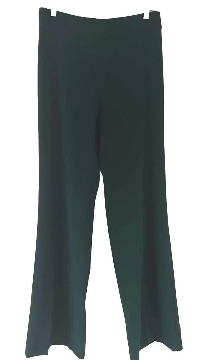 zara green dress pants Zara Green Satin Trousers main image 0