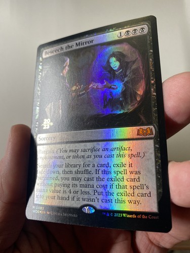 Beseech The Mirror *PRERELEASE FOIL* Wilds Of Eldraine 2023 MTG WOE NM/MT - Picture 9 of 10